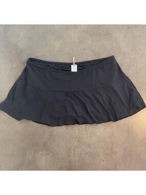 Lands End Black swim skort bottoms skirt womens plus 22W swimsuit bikini